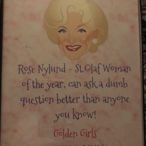 Golden Girls / Rose Nylund Wall Print